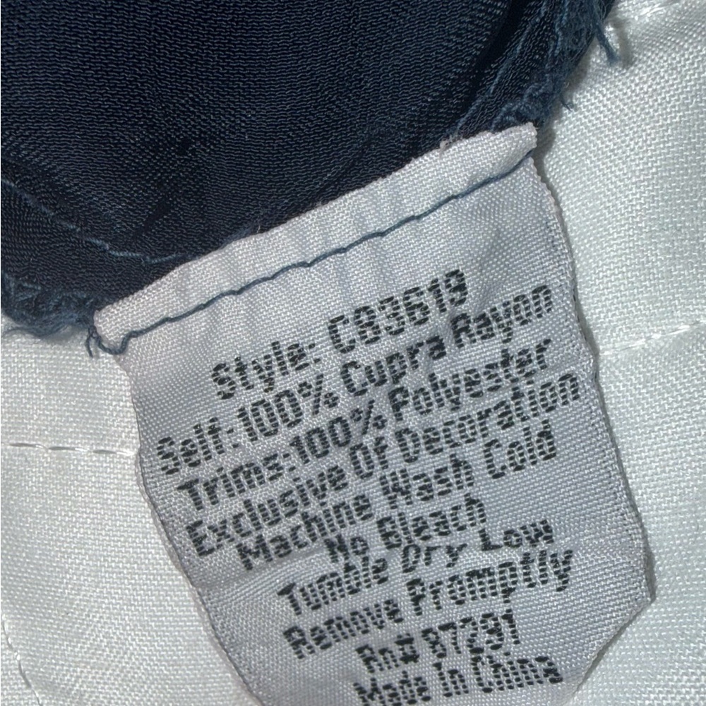 Johnny Was Embroidered Serendipity Tunic Top Cupra Rayon Royal Navy Blue XS Boho - Picture 10 of 16